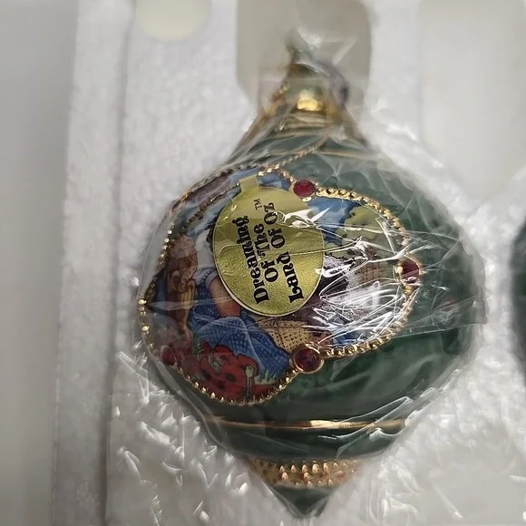Vtg‎ Wizard of Oz Ornaments Bradford Editions Heirloom Porcelain 2000 Set - Picture 2 of 4